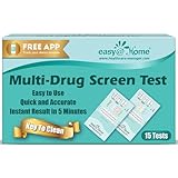 15 Pack Easy@Home 6 Panel Instant Drug Test Kits - Testing Marijuana (THC), Amphetamine(AMP), Benzodiazepines(BZO), Cocaine(COC), Opiates(OPI 2000), Methamphetamine(MET/mAMP)-#EDOAP-264