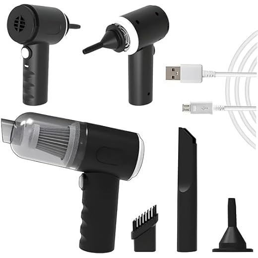 Portable Car Vacuum Cleaner + Blower