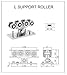 LATAM Automation BENINCA HI-MOTIONS Cantilever Sliding GATE Large (L) Support Roller 36' KIT PAD-Mount for Gates UP to 1,000 LBS (KIT-ACC-L-36). Made in Italy