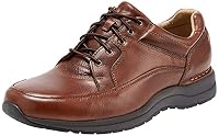 Rockport Men's Edge Hill Walking Shoe, Brown Leather, US 8.5