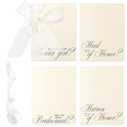 Engrowtic White Will You Be My Bridesmaid Card with...