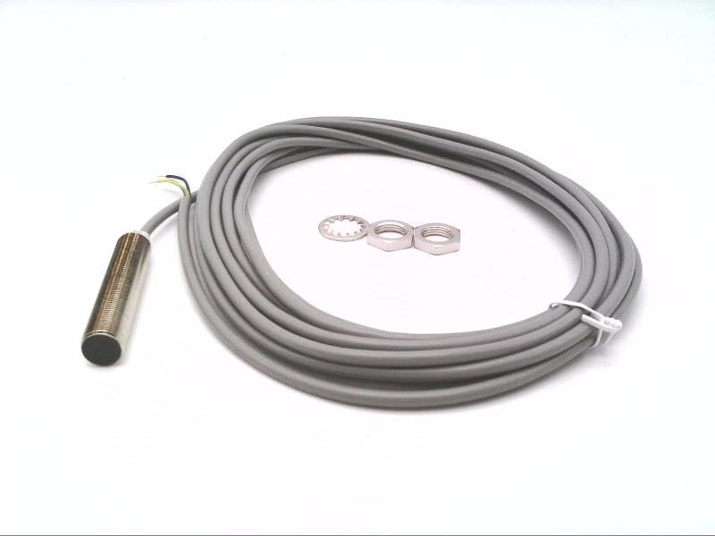 RADWELL FCM1-1202A-A3L5-SUB Cylindrical, INDUCTIVE, Proximity Sensor, AC Output, 12MM Threaded Body, Chrome Plated Brass, 2MM Range, Shielded, N/O
