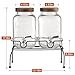 1 Gallon Glass Drink Dispenser 2 Pack - Drink Dispenser with Stand, Juice Dispenser, Drink Dispensers for Parties, Glass Water Dispenser with Stainless Steel Spigot, Lemonade Dispenser