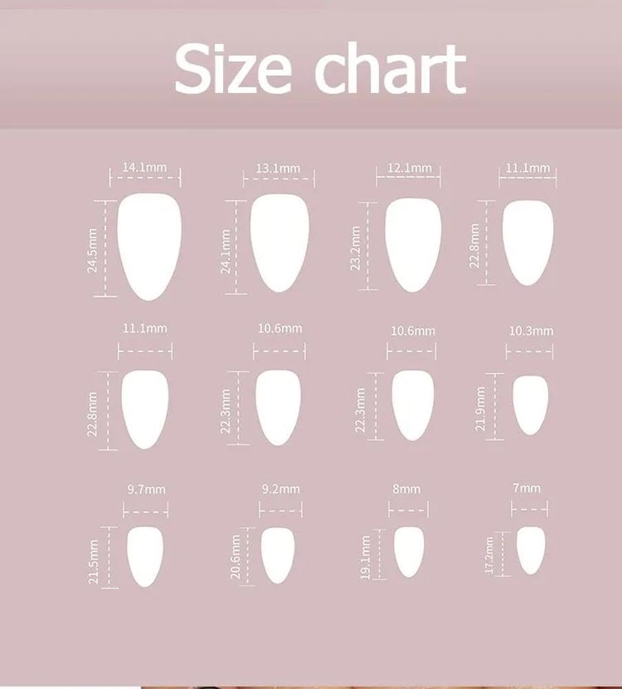 24pcs Butterfly Almond Press On Nails Green Pearlescent Powder Wearable False Nail DIY Manicure(Y6)