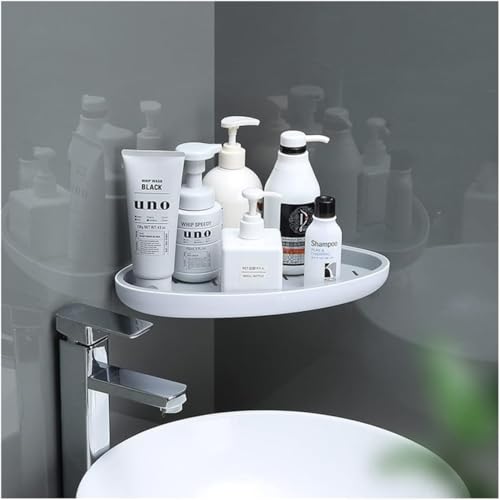 Xmart India Corner Bathroom Shelf Self Adhesive Wall Mounted Plas...