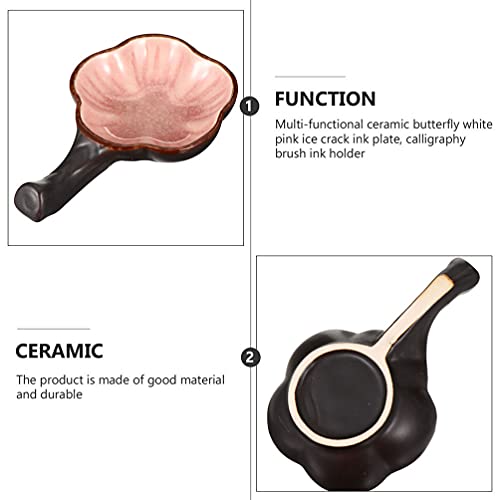 NUOBESTY 2Pcs Mini Tinta Prato para Sumi- E Pintura Pintura Caligrafia Chinesa da Caligrafia Chinesa