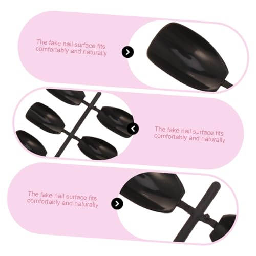 minkissy 4 Conjuntos De Unhas Postiças Naturais Dicas DIY Unhas Falsas Ferramentas De Arte De Unhas