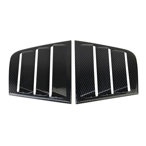 Image of Side Window Louvers Air Vent Scoop Shades Cover Blinds ABS for Dodge Charger 2011-2021 (Carbon Fiber Pattern)