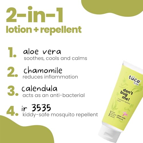 Image of TuCo Kids Combo Pack | Reetha Shampoo & Mosquito Repellent Lotion-100ml Each | Ages 2-5, 5-10, 10-15 | Paraben & Sulphate Free | Safe for Kids and Babies |