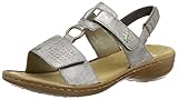 Synthetik Rieker Damen 60887-40 Offen Sandalen, Grau (grey/40), 37