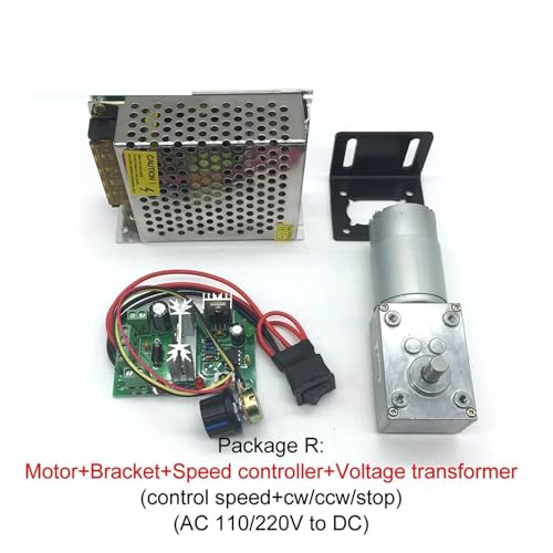 Motor de engranajes helicoidales A58SW-555 12V para evitar caídas por carga fija 6