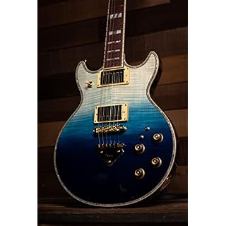 Ibanez AR420 Graduation bleu transparent - Les Beatles, Paul McCartney, John Lennon, RIngo Starr, George Harrison Ibanez AR420 Graduation bleu transparent – Image 5