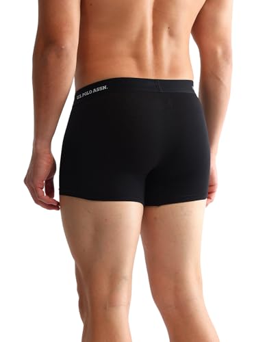 Image of U.S. Polo ASSN. Mens OET14 Anti Microbial Printed Underwear Trunks - Pack of 3