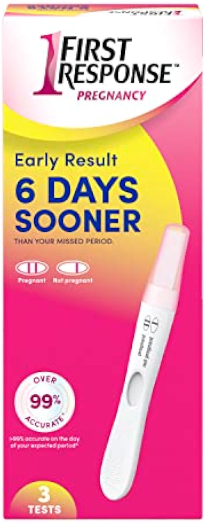 First Response Early Result Pregnancy Test, 3 Pack (Packaging & Test Design May Vary)