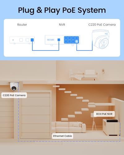 Image of ZOSI C220 4K 8MP Add-On PoE IP Camera Outdoor Indoor, Surveillance Security Camera for Home, AI Person /Face /Vehicle Detection, One-Way Audio, 100ft IR Night Vision, Only Work with ZOSI PoE NVR, 2Pack