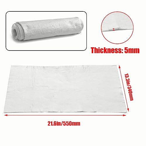 Muffler Packing Motorcycle For Exhaust Pipe，Ceramic Fiber Insulation For 2-Stroke 4-Stroke Motorcycle Atv Dirt Bike，Fiberglass Insulation Roll Dishwasher Sound Insulation Blanket Muffler Silencer #TOP3