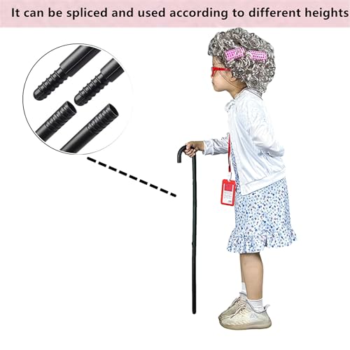 Disfraz de vieja para niña de 3-4 años set vestido y abrigo miniatura 3