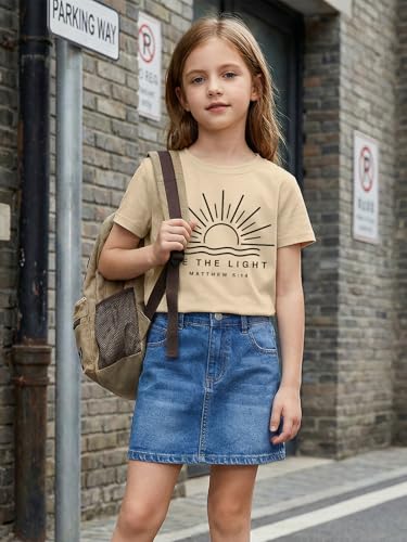 Image of Christian Shirts for Girls Faith Over Fear Shirt Religious Tees