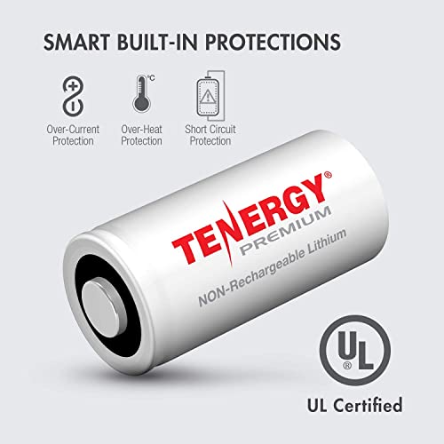 Tenergy Premium 12 Pack Nonrechargeable Cr123A 3V Lithium Battery, 1600Mah For Arlo Cameras, Photo Lithium Batteries, Security Cameras, Smart Sensors, And More #TOP6