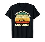 Croquet Deportes Vintage I'd Preferiría Estar Jugando Croquet Camiseta