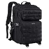 YOREPEK Large Army Backpack Men’s 45 L Military Backpack, Tactical Backpack. MOLLE Assault Backpack for Outdoors, Camping, Hiking, Trekking and Hunting, Black, black, 45L