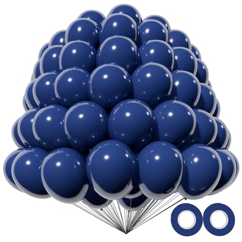 Image of 200pcs Navy Blue Balloons 5 Inch, Small Mini Latex Balloons for Party Birthday Baby Shower Anniversary Festival Arch Garland Decoration