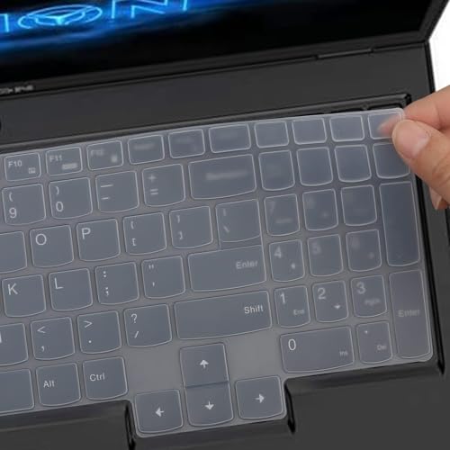 Image of Saco Laptop Keyboard Protector Cover for 2024 Lenovo LOQ 15.6 Inch|Legion 5|Lenovo Legion 5 Pro /Legion Slim 5 5i 16 inch|Lenovo ideaPad Gaming 3 3i 15.6 Inch Gaming Laptops - Transparent