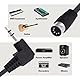 YARCHONN 5 Pin MIDI DIN Kabel 90 Grad 1/8 Zoll 3.5mm TRS Stecker Stereo Winkel Jack Plug Audio Kabel für Lautsprecher HiFi Verstärker Soundsystems-1.5M /4.9FT (TRS to Midi Stecker)