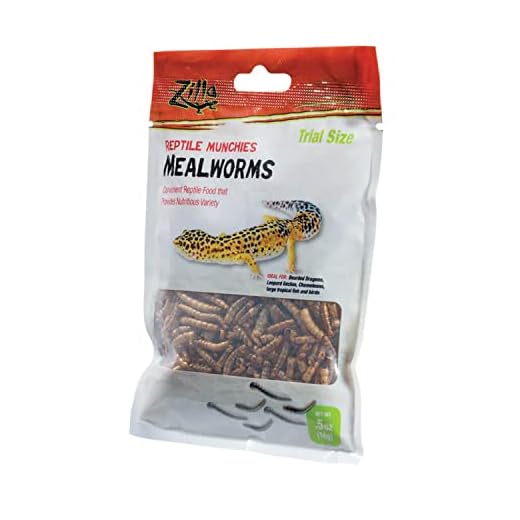 Zilla Reptile Munchies Mealworm .5 Ounces