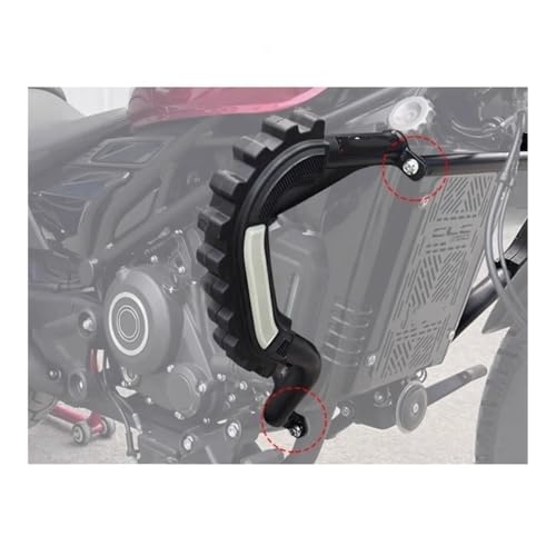 Barre protection moteur CLC 250 double tête anti-collision noire