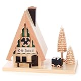 Dregano Mountain Miners House Cabin German Smoker - Approx 5 Inches Tall