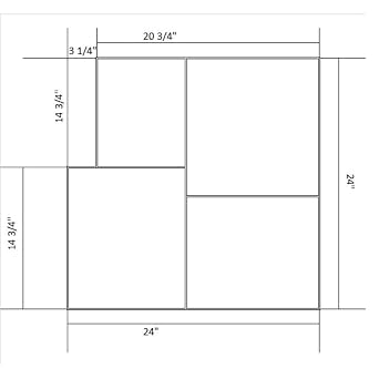 Ashlar Slate Stone Concrete Stamps Mats Set of 5 - Made in USA 24 x24 - Durable Polyurethane, Flexible & Rigid Forms for Driveways and Patios (SM 3001/S-5)