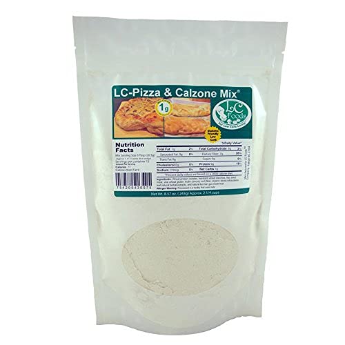 Low Carb Foods Mix Pizza & Calzone | Best Naturals Multi Grain | All Natural Organic Ingredients | High Fiber & Protein | No Sugar Diabetic friendly | Keto Diets | Makes Three Pizzas|8.57 Oz Mix