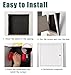 Oracra Ceiling Drywall Attic Access Panel Cover with Lock, Lockable Inspection Wall Hole Hatch Flush-Mounted, Metal Plumbing Valve Service Revision Plate(45x50cm/17.7x19.7in)