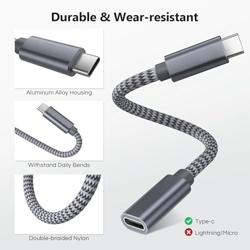 RUXELY USB C Data Blocker Adapter 3Pack for iPhone 16,60W Charge Only Type-C Cable,Data Blocking Defender,Protect Against Juice Jacking,USB Power Connector for Apple 15,Samsung Galaxy S25 S24,iPad Air