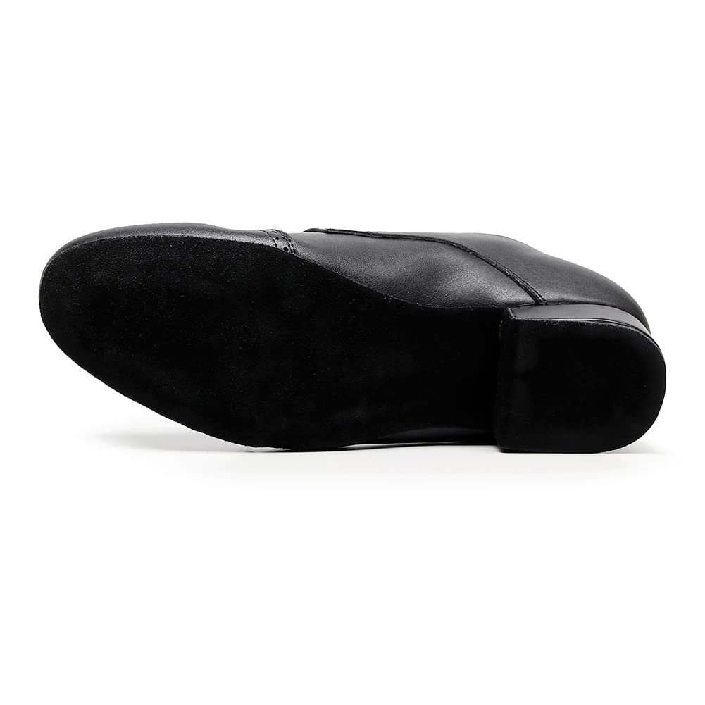SWDZM Tanzschuhe Herren Leder Latein Tanzschuhe Niederhackig Ballsaal Tango Salsa Tanzschuhe Herren