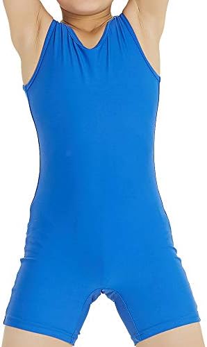 Boy's Gymnastics Unitard Toddler Ballet Dance Practice Atheletic Competition Training Leotard Blue,SC