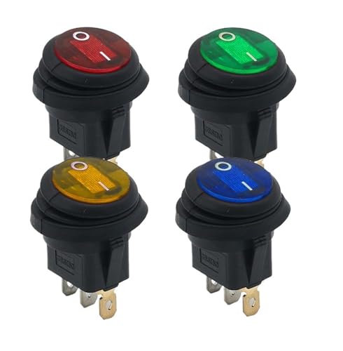 Bouton étanche KCD105 rond 20mm pour remplacer un interrupteur défectueux 12V