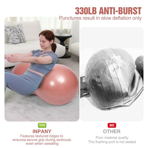Image of INPANY Peanut Exercise Ball for Labor, Physical Therapy & Fitness
