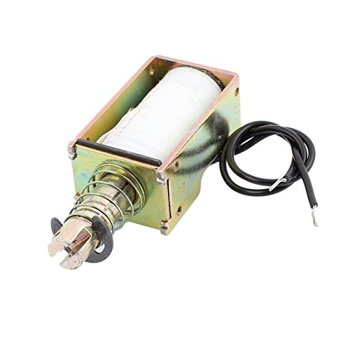 Aexit DC 12V 3A 10N 10mm Stroke Pull Push Type Open Frame Solenoid Electromagnet (d9997e9fecfaa3dccc4d4d9022adff84)