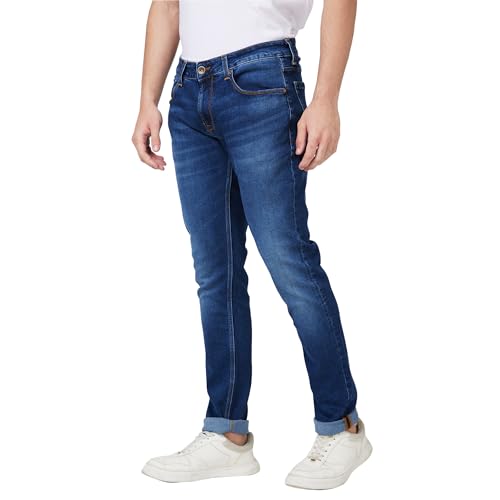 Image of Spykar Men's Slim Fit Low Rise Casual Jeans