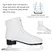 Nattork White Figure Skates Excellence Stainless Steel Blades Ice Figure Skating with Enhanced Support Strength Performance and Ultimate Comfort for Boys and Girls