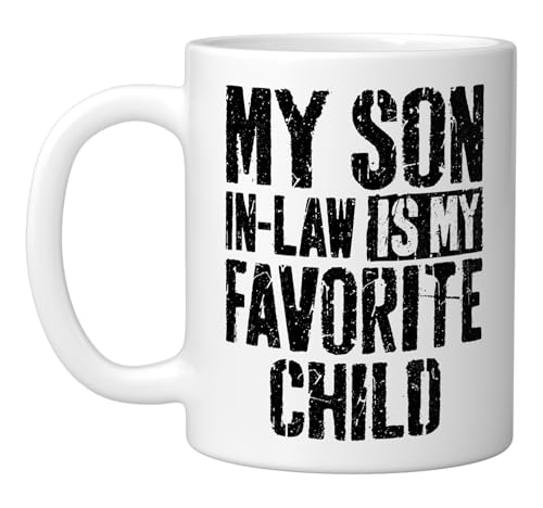 Taza de cerámica blanca My Son In Law 11 oz miniatura 1