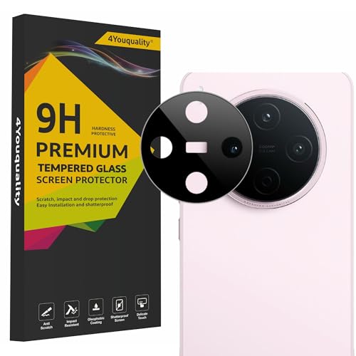 Image of 4youquality Back Camera Lens Protector for Vivo Y500 Pro (1 Pack) | 9H Tempered Glass Camera Guard | Military-Grade Protection | Ultra Clear HD | Bubble-Free Easy Installation | Case Friendly Design