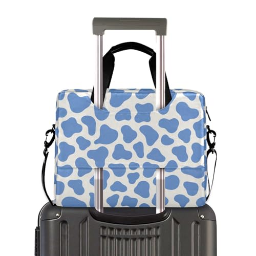 Bolso para laptop con cremallera 15.6 pulgadas azul miniatura 4