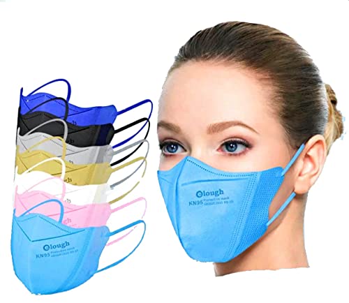 Máscara Respiratória Reutilizável 3D KN95 FFP2 PFF2 Half-fold 5 Camadas de Proteção Filtragem >95% A