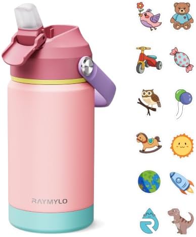 RAYMYLO Kids Water Bottle Insulated, Toddler Water Bottle for sch...