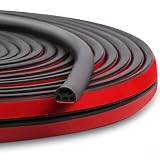 [New Upgrade] 40 Ft Silicone Door Weather Stripping Door Seal Strip for Doors & Windows, Multi-Layer