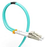 Fiber Patch Cable, VANDESAIL 10G Gigabit Fiber Optic Cables with LC to LC Multimode OM3 Duplex 50/12