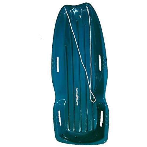 Lucky Bums Kids Plastic Snow Sled, 48-inch Toboggan, Green